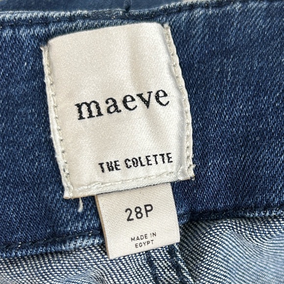 NEW Maeve by Anthropologie Colette Cropped Wide-Leg jeans size 28 petite - Picture 7 of 7